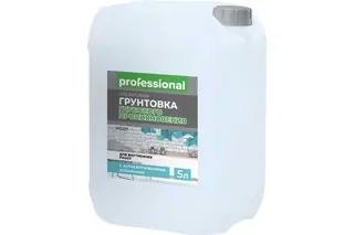 Грунтовка глубокого проникновения Professional PG107 для внутренних работ, с антисептиком, 5 л 28866