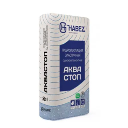 HABEZ-АКВАСТОП, смесь гидроизоляционная эластичная однокомпонентная