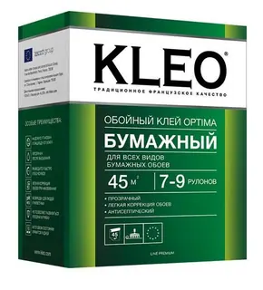 Клей для бумажных и других типов обоев "KLEO" OPTIMA 160 гр