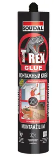 Клей монтажный "T-REX" моментальная схватываемость/белый 380 г. (12 шт/упак.) /Soudal/127171