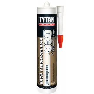 Клей строительный для зеркал №930, бежевый, "Tytan Professional", 380 гр