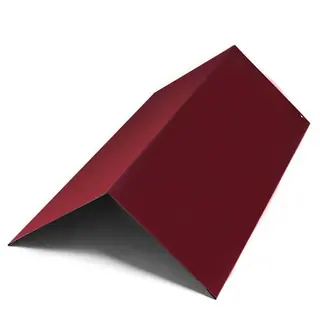 Конек на шиферную крышу оцинкованный Красный 2.5 м