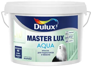 Краска для мебели и радиаторов Dulux Master Lux Aqua 40 | Дюлакс Мастер Люкс Аква 40 полуглянцевая 2,5 л