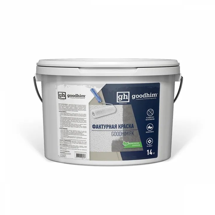 Краска фактурная универсальная GOODHIM FK (14 кг)