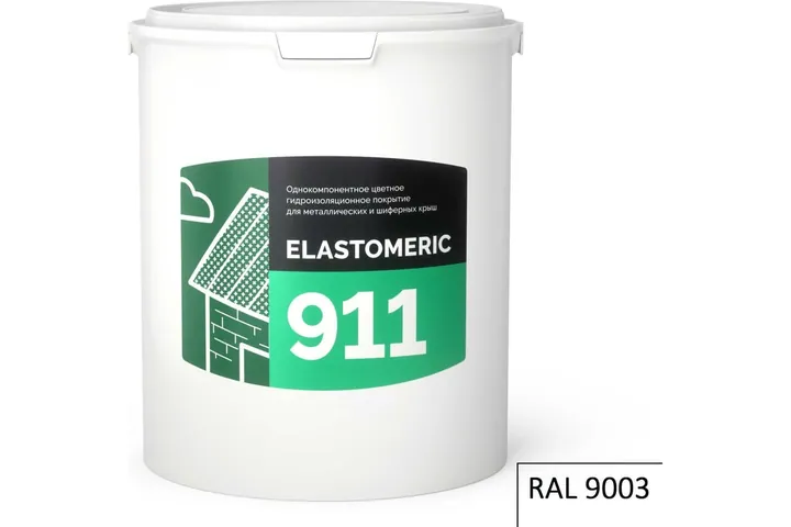 Кровельная мастика Elastomeric Systems 6кг белая elastomeric-911 9003003