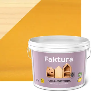 Лак-антисептик FAKTURA сосна, ведро 2,7 л