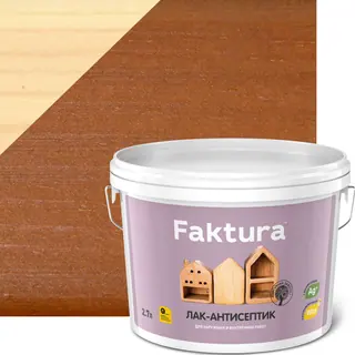 Лак-антисептик FAKTURA тик, ведро 2,7 л
