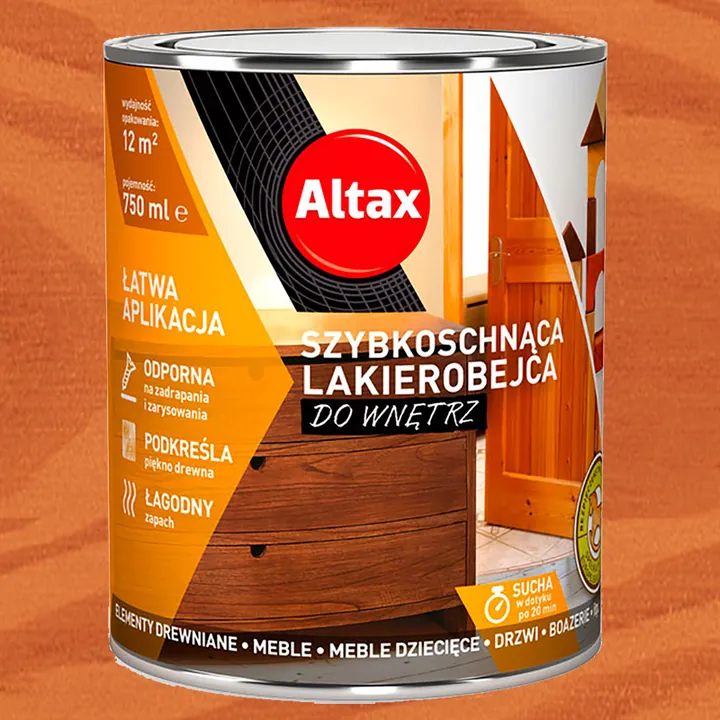 Лак-морилка быстросохнущая ALTAX Каштан 750мл 50830-03-000075