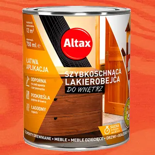 Лак-морилка быстросохнущая ALTAX Махагон 750мл 50830-04-000075