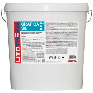 Litokol Litotherm Grafica Sil / Литокол Литотерм декоративная штукатурка силиконовая короед 25 кг