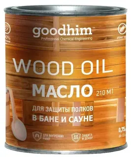 Масло для защиты полков в бане и сауне GOODHIM