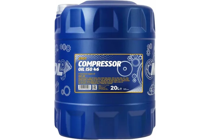 Масло COMPRESSOR OIL ISO 46 20 л для воздушных компрессоров MANNOL