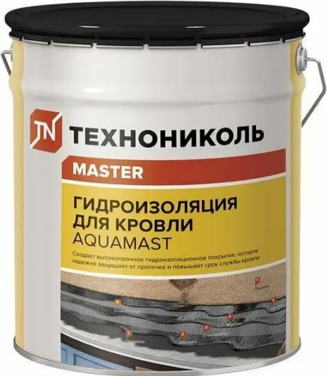 Мастика битумно-резиновая AquaMast 3 кг кровельная