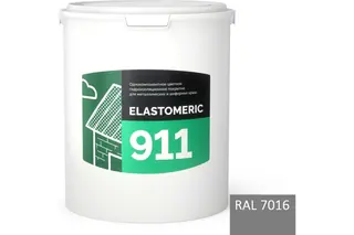 Мастика Elastomeric Systems акриловая для кровли 6кг темно-серый elastomeric-911 7016003