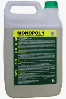 Monopol 1, 5 л, литиевая пропитка для защиты бетона, бетонных полов