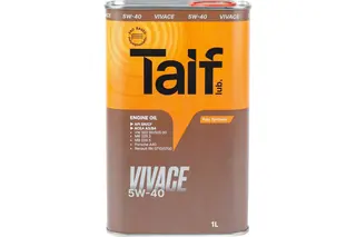 Моторное синтетическое масло TAIF VIVACE, 5W-40, 1 л 211025