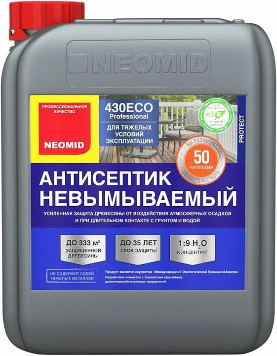 Neomid 430 ECO / Неомид Эко антисептик концентрат 1:9 невымываемый зеленый 30 кг