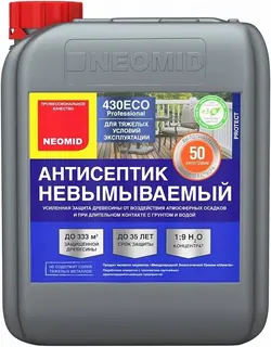 Neomid 430 ECO / Неомид Эко антисептик концентрат 1:9 невымываемый зеленый 5 кг