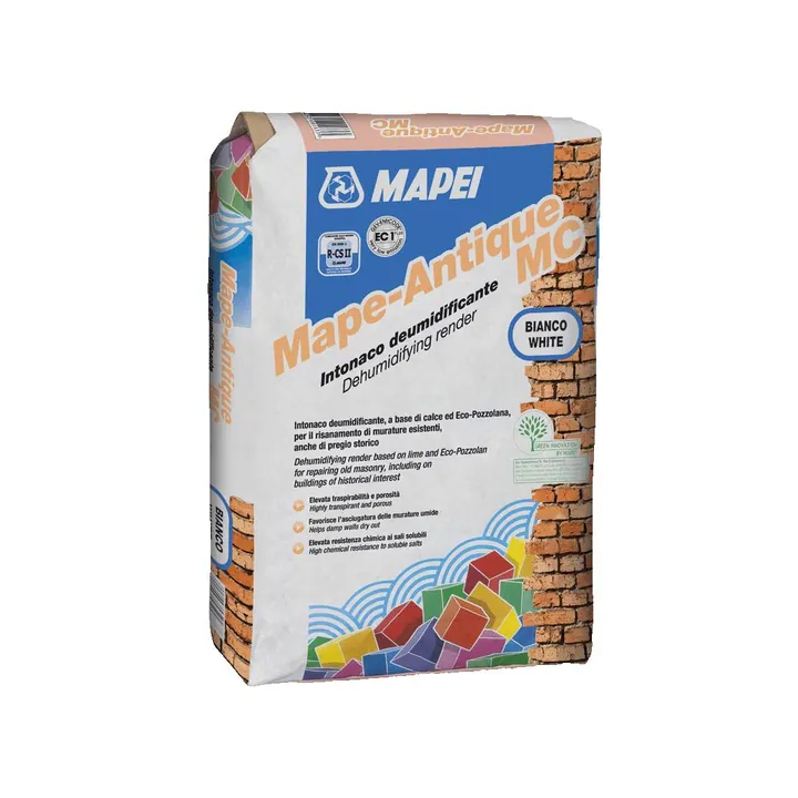 Осушающая известковая штукатурка MAPEI Mape-Antique MC