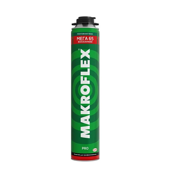 Пена монтажная профессиональная /всесезонная/ 850 мл. "МAKROFLEX МЕГА PRO 65"