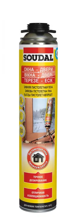 Пена монтажная профессиональная зимняя "SOUDAL" 750мл
