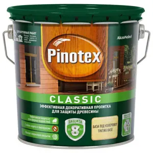 Pinotex Classic / Пинотекс Классик фасадная пропитка для дерева защита до 8 лет 1 л