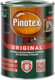 Pinotex Original / Пинотекс Ориджинал кроющая декоративная пропитка защита до 8 лет 0,84 л