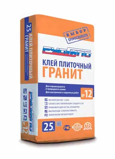 Плиточный клей для керамогранита и природного камня №12
