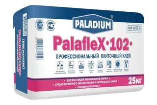Плиточный клей PALADIUM PalafleX-102 Профессиональный класс C1T, 25 кг PL-102/25