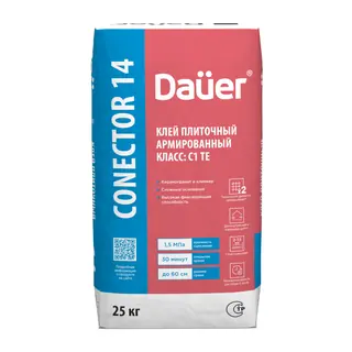 Плиточный профессиональный клей Dauer Conector 14 25 кг