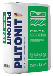 PLITONIT Р300 ровнитель износостойкий, высокопрочный для для финишного выравнивания 25 кг