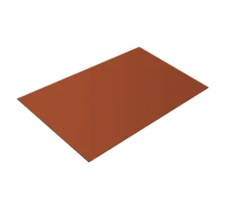 Плоский лист 0,45 Drap RAL 8004 терракота