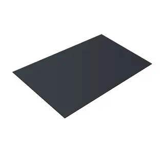 Плоский лист 0,5 Satin с пленкой RAL 7024 мокрый асфальт