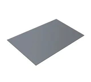 Плоский лист 0,5 Satin с пленкой RAL 9006 бело-алюминиевый