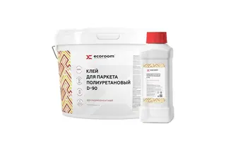 Полиуретановый клей для паркета ECOROOM 2К D-90, 6кг