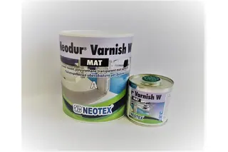 Полиуретановый УФ стойкий прозрачный матовый лак NEOTEX Neodur Varnish W Mat А+В 0,8кг 12570100 12570800