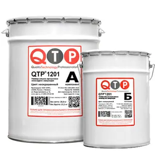 QTP® 1201 УНИВЕРСАЛЬНОЕ ПРОЗРАЧНОЕ ЭПОКСИДНОЕ СВЯЗУЮЩЕЕ фасовка 12,8 кг