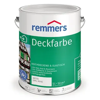 Remmers Deckfarbe / Реммерс Декфарбе краска эластичная для защиты фасадов и интерьеров 10 л
