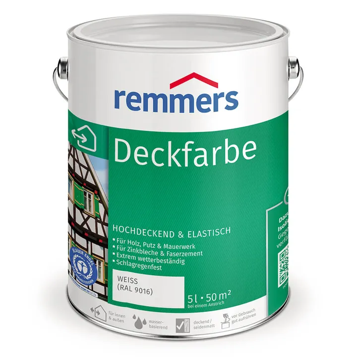 Remmers Deckfarbe / Реммерс Декфарбе краска эластичная для защиты фасадов и интерьеров 10 л