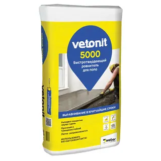 Ровнитель для пола быстротвердеющий Weber.Vetonit 5000 25 кг