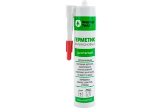 Санитарный герметик MASTERTEKS HOMEMASTER силикон. 260 мл прозрачн. 12 53391
