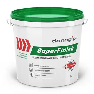 Sheetrock Danogips Super Finish / Шитрок Даногипс Супер Финиш шпаклевка готовая полимерная финишная 3 л