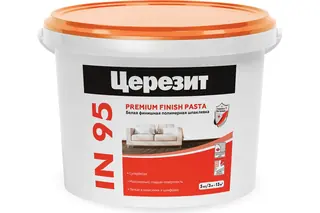 Шпаклевка полимерная готовая Церезит IN 95 5 кг универсальная 52712 2247429