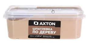 Шпатлёвка Axton для дерева 0.4 кг цвет белое масло