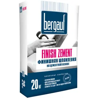 Шпатлевка цементная Bergauf Finish Zement 20 кг