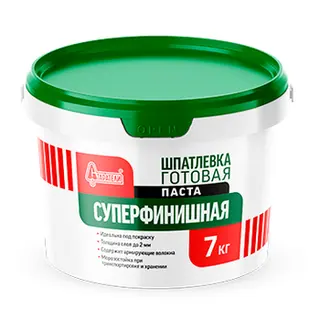 Шпатлевка готовая "Суперфинишная" паста 7 кг