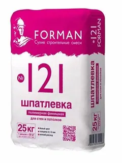 Шпатлевка полимерная финишная Форман 121 - 25 кг, мешок