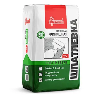 ШПАТЛЕВКА (ШПАКЛЕВКА) ГИПСОВАЯ "ФИНИШНАЯ" (25 кг)
