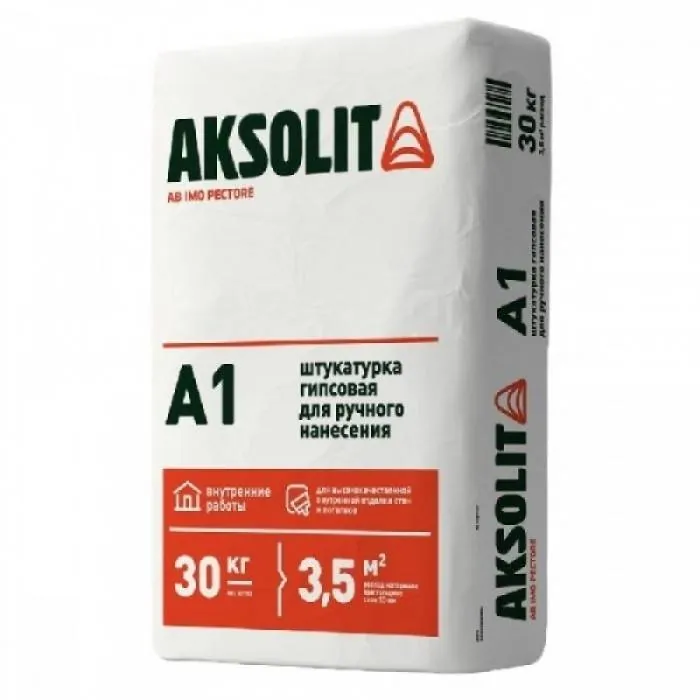 Штукатурка гипсовая для ручного нанесения AKSOLIT A1