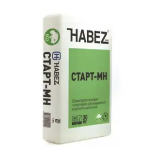 Штукатурка гипсовая Habez-Gips "Старт МН", 30 кг, белая